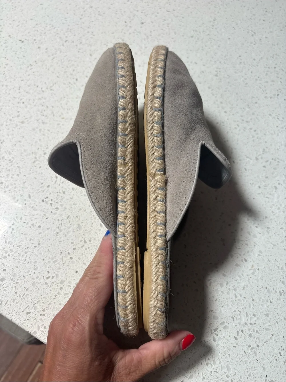 Verbenas Celia Womens US 8.5 EU 39 Mule Espadrilles Sandal Taupe Made In Spain